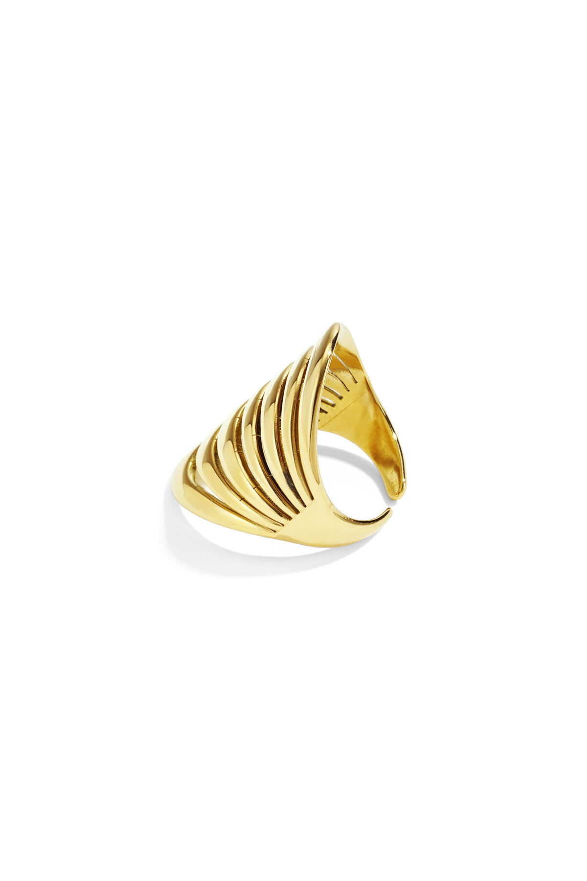Stainless Steel Statement Rings lines Casual Daily Simple Series Women's jewelry h5 Picture2