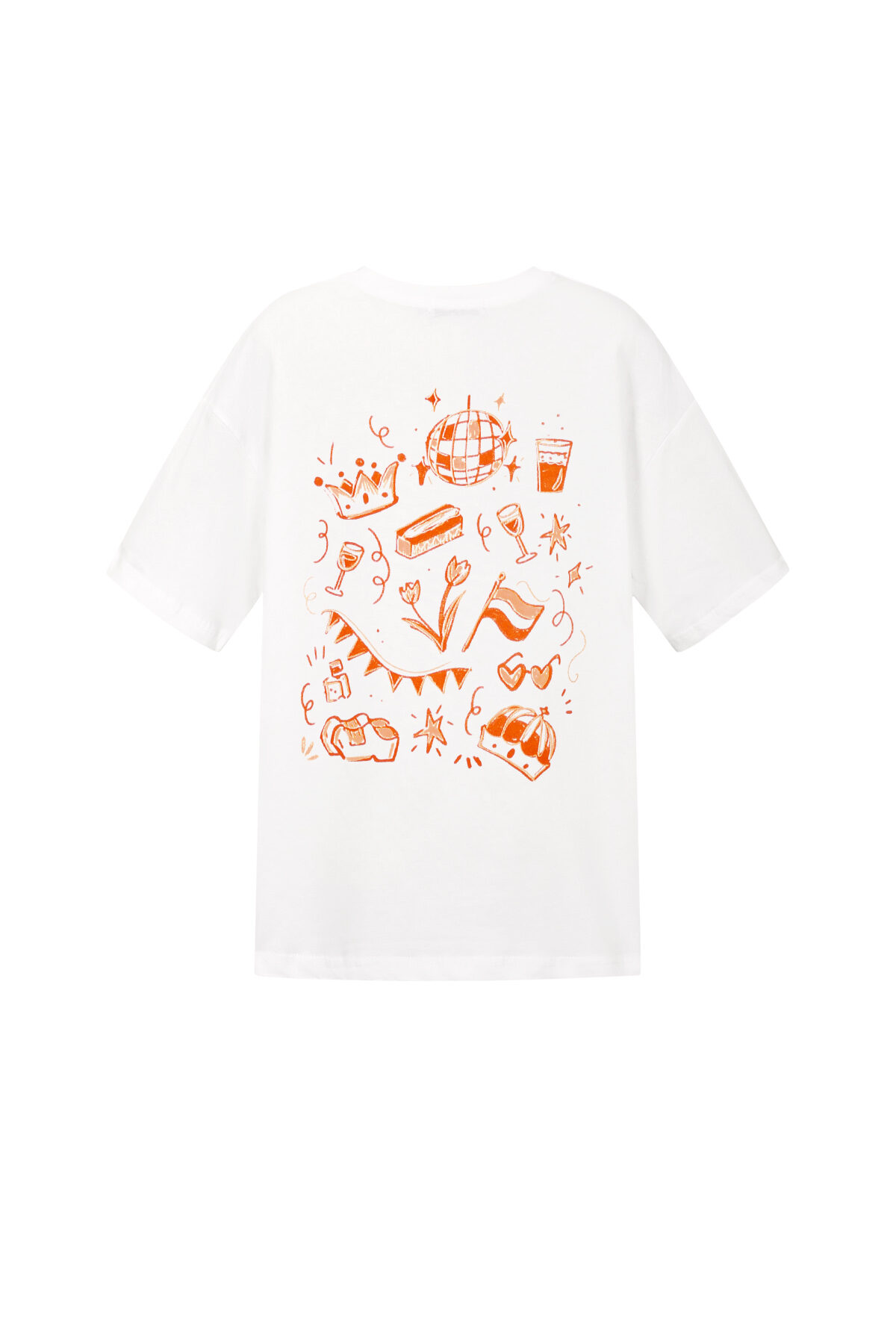 T-Shirt mit Kronen-Cartoonmuster h5 Bild3