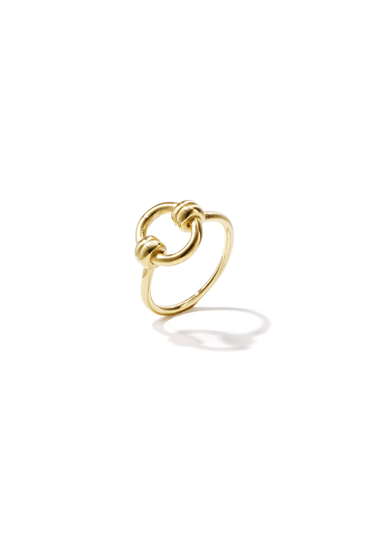 Minimalistischer Ring mit Kreis h5 