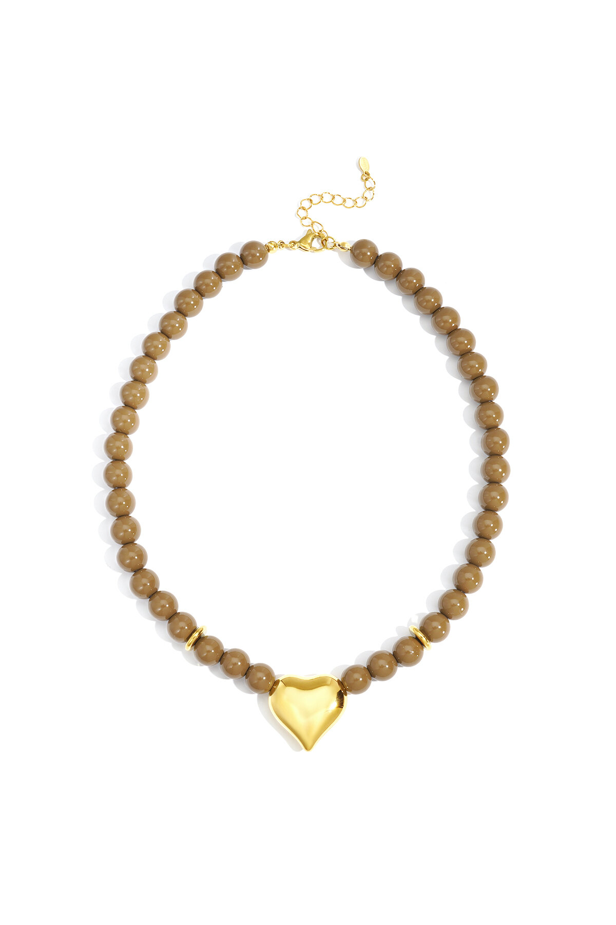 Acrylic Beaded Necklaces Heart Casual Daily Simple Series Women's jewelry h5