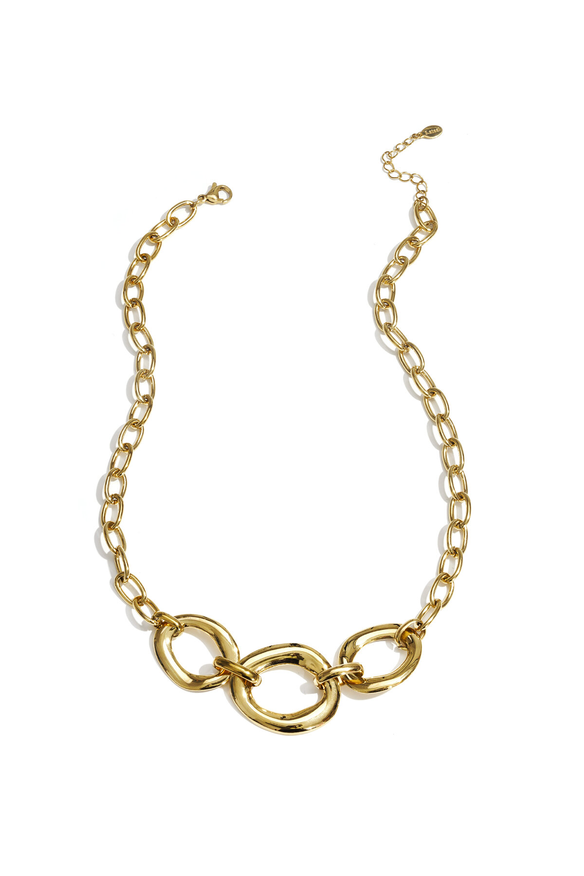 Necklace with round statement pieces 2
