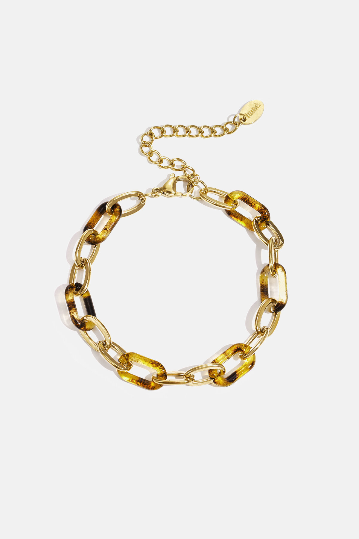 Edelstahl-Kettenarmband mit Leopardenmuster, lässiger Alltagsschmuck für Damen h5 