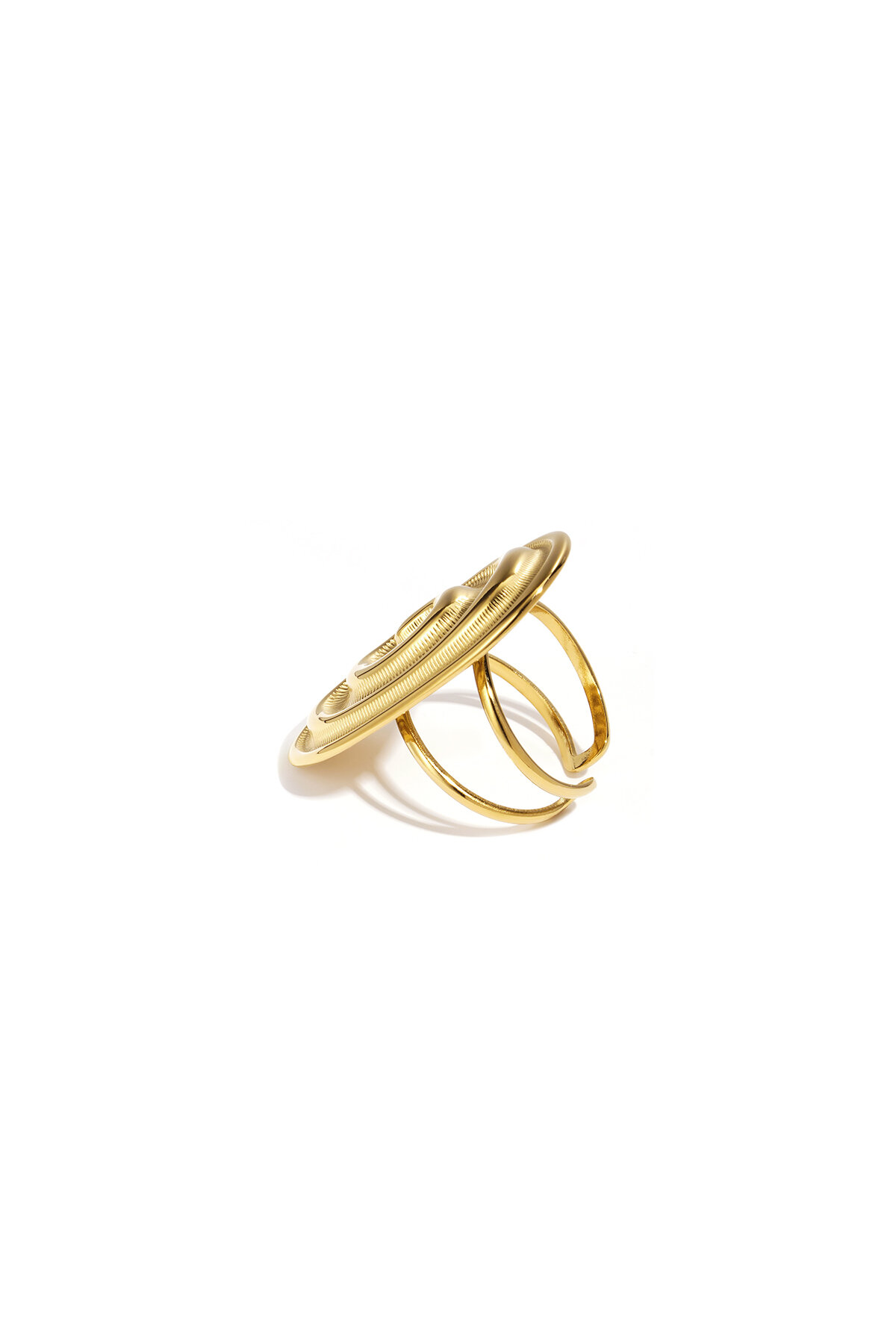 Stainless Steel Statement Rings irregular shape Casual Daily Simple Series Women's jewelry h5Picture4