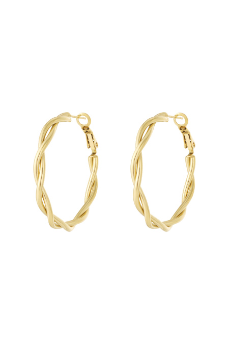 Twisted Hoop Earrings