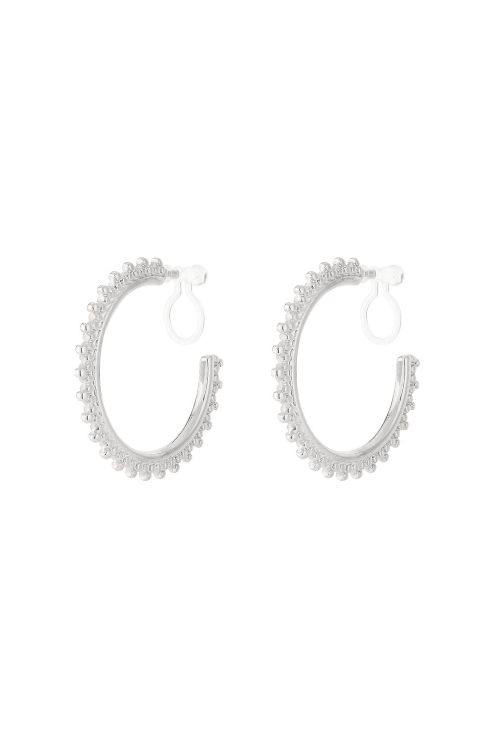 Sunburst Hoop Clip Earrings h5Picture3