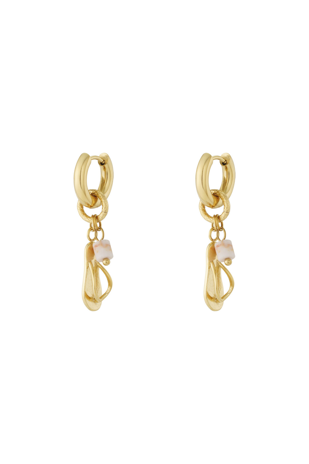Flip Flops earrings with bead 2