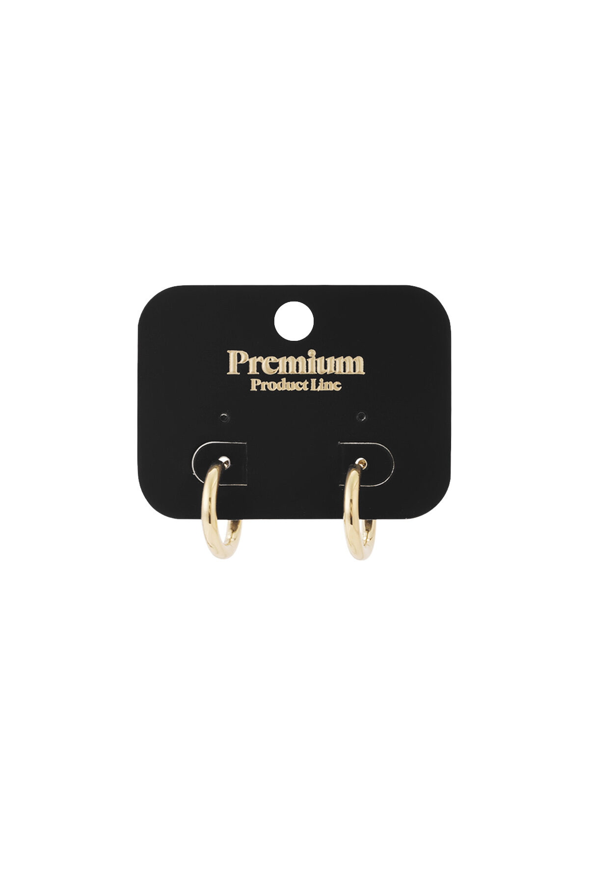 Creoli semplici XL Gold Stainless Steel Immagine5