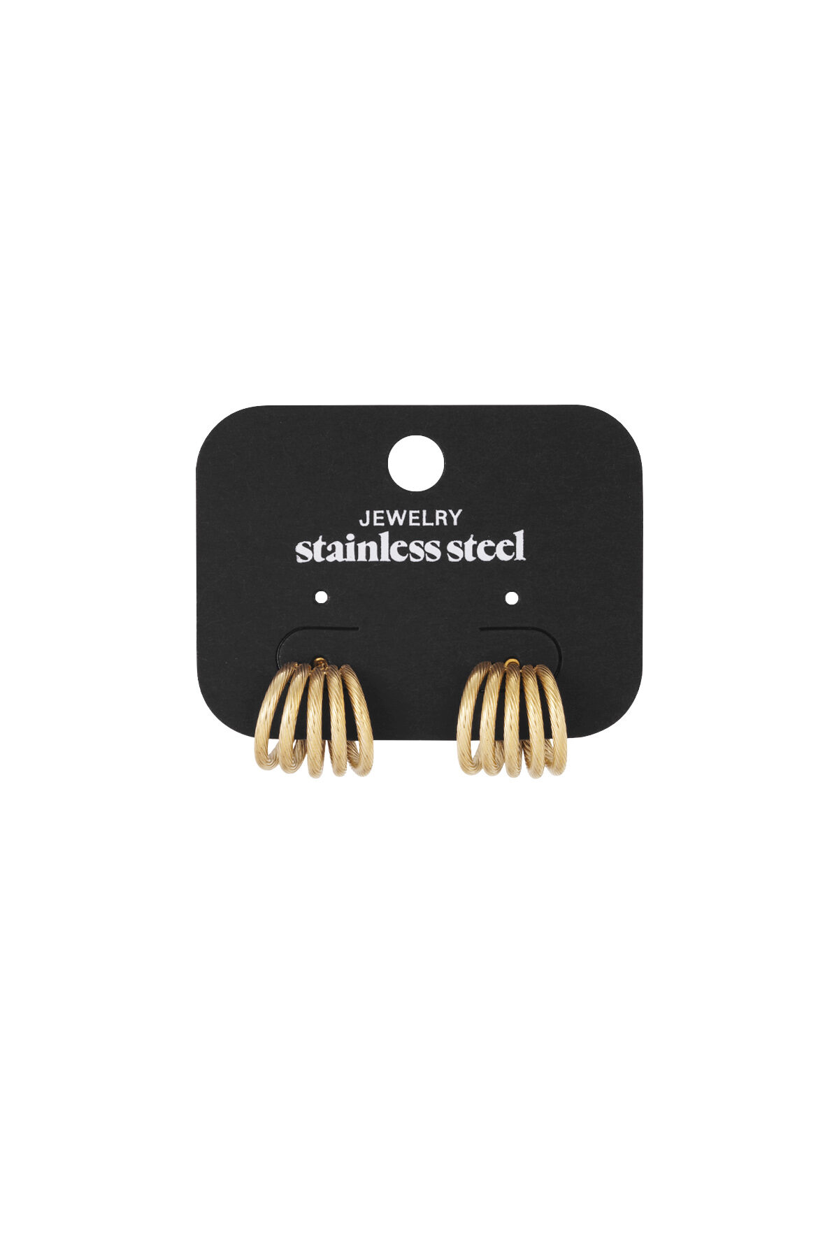 Edelstahl Ohrstecker Geometrisch Casual Daily Simple Serie Damenschmuck Bild4