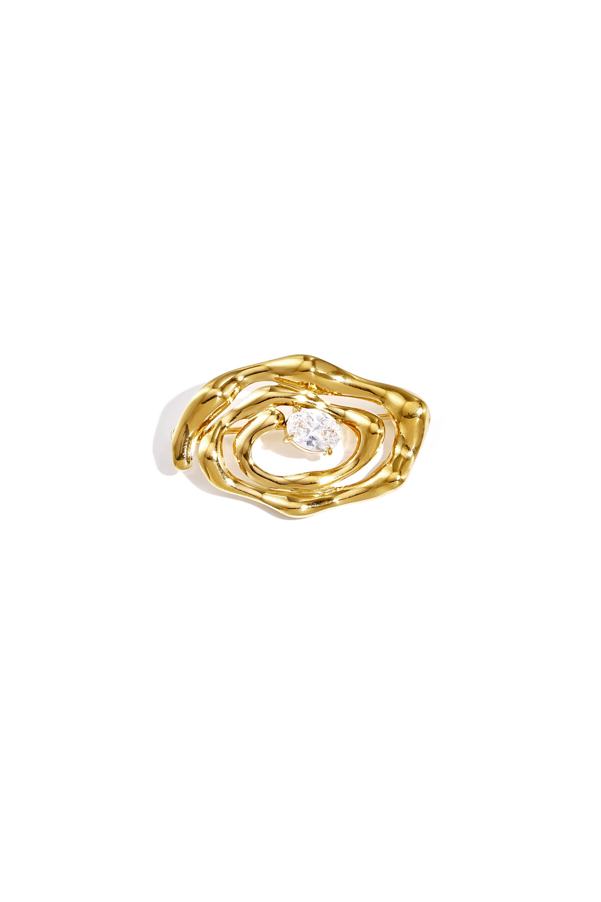 Hypnosis brooch with stone h5
