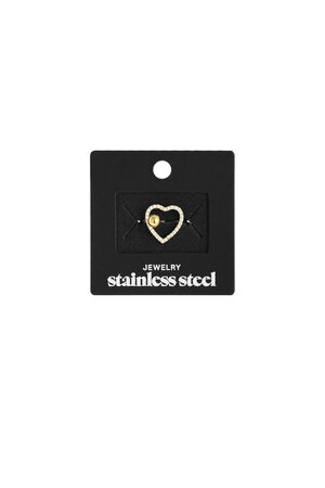 Stainless Steel Statement Rings Heart Casual Daily Simple Series Women's jewelry h5 Picture4