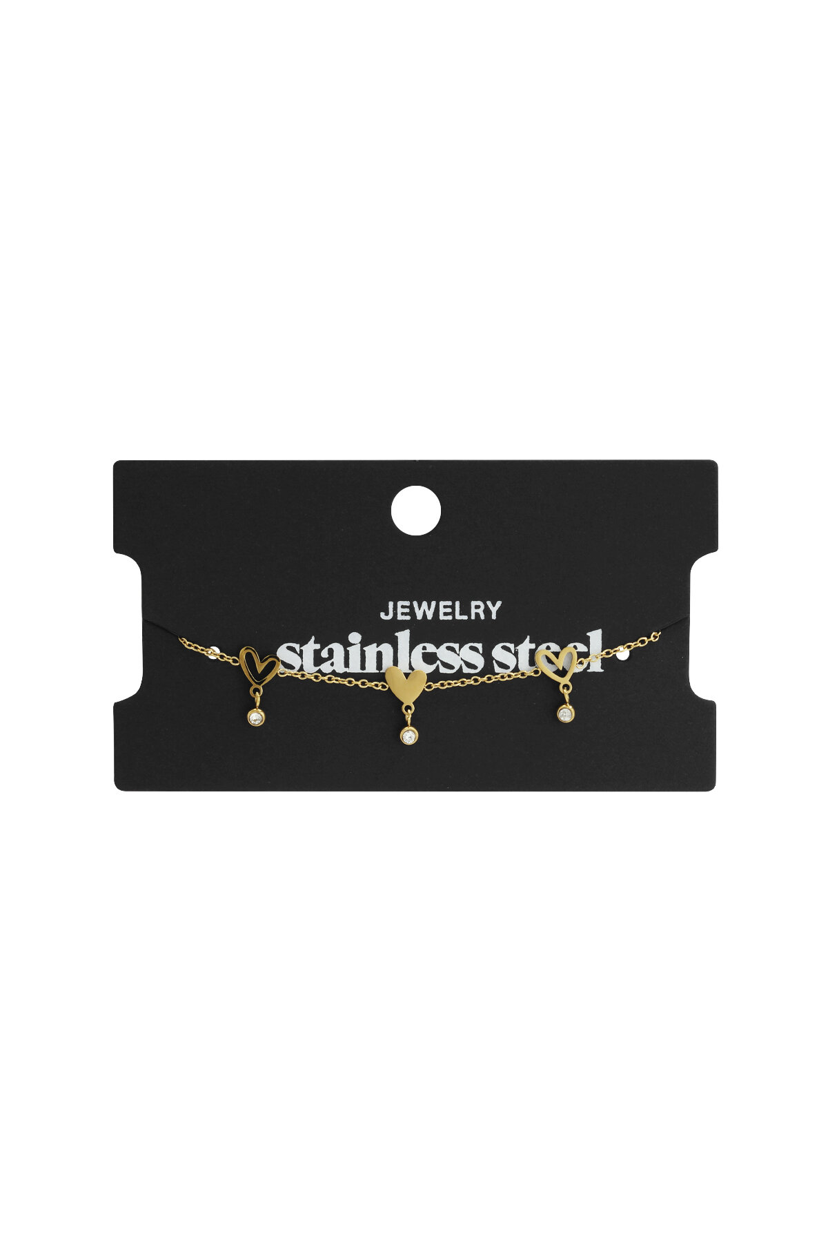 Stainless Steel Chain Bracelets Heart Casual Daily Simple Series Women's jewelry Picture4