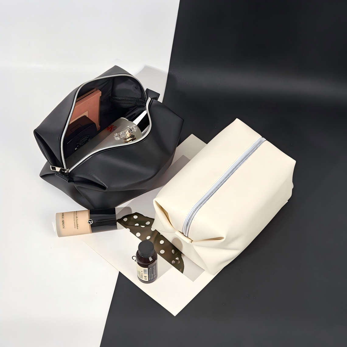 Modern Durable Pu Women's Makeup Bags