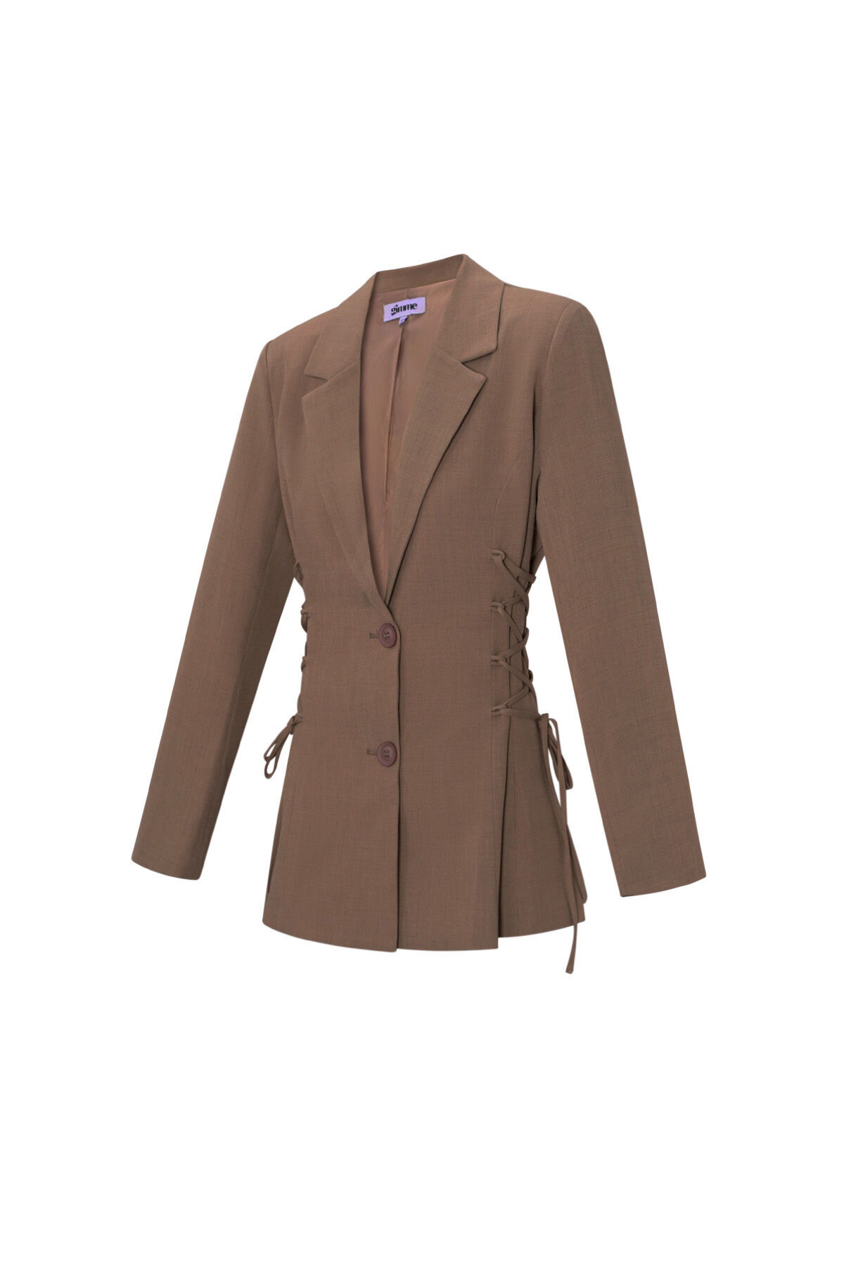 Woven Polyester Fiber Women's Suit Set Elegant Tie-up h5Picture2
