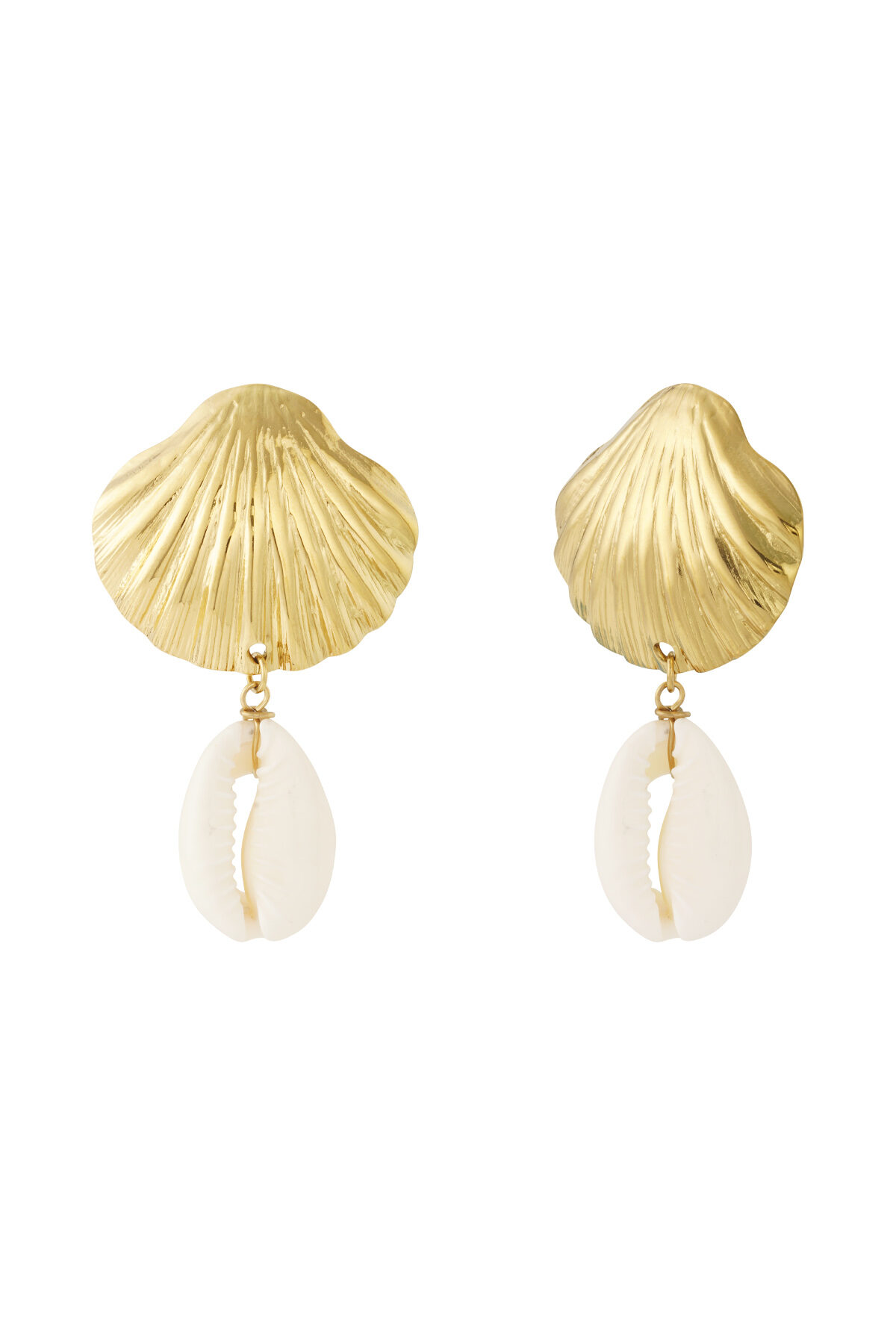 Boucle d'oreille coquillage et coquillage 2