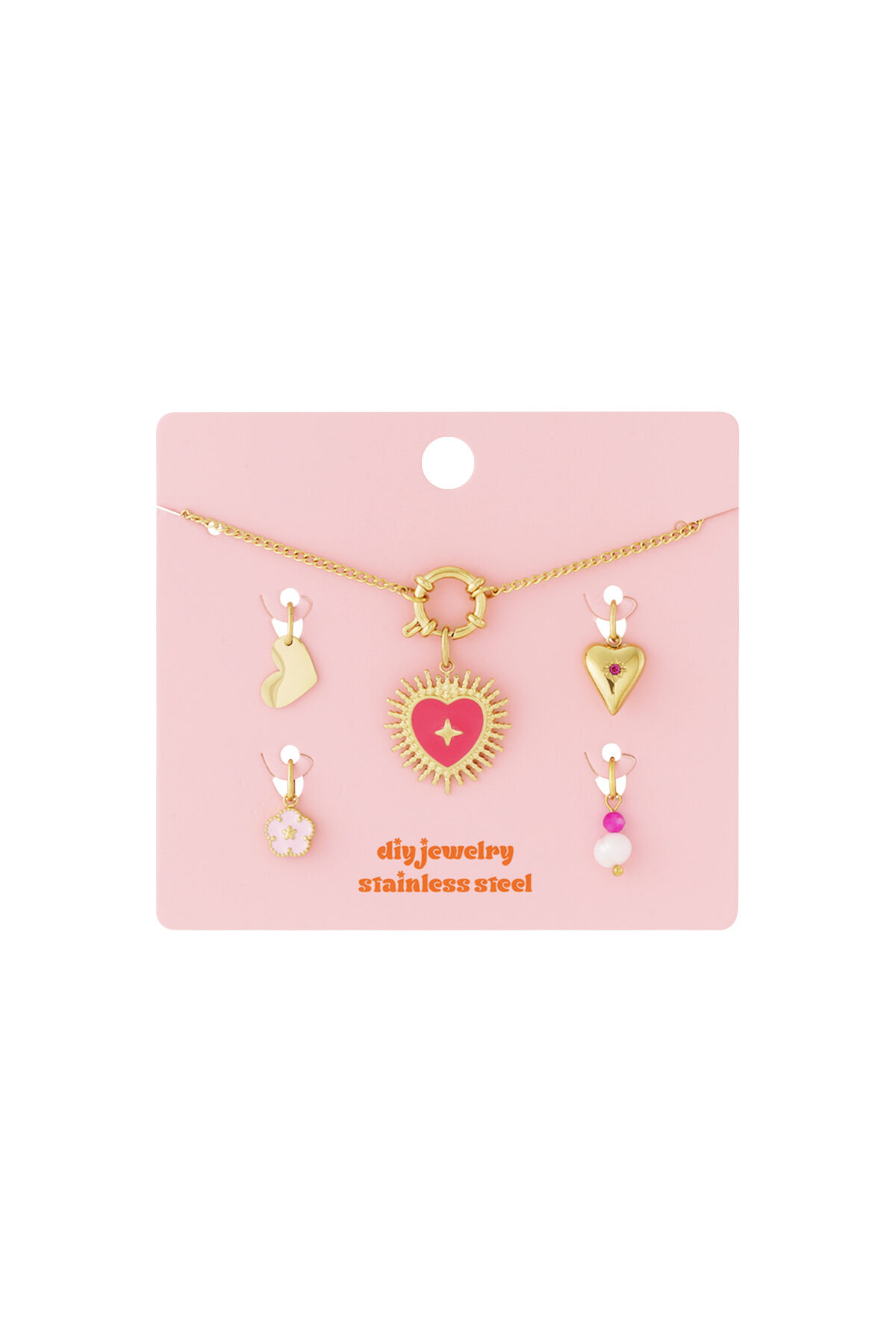Sun of heart DIY necklace h5 Picture4