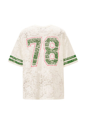 Polyester Fiber Women's T-shirt Sporty Color Clash h5 Picture3