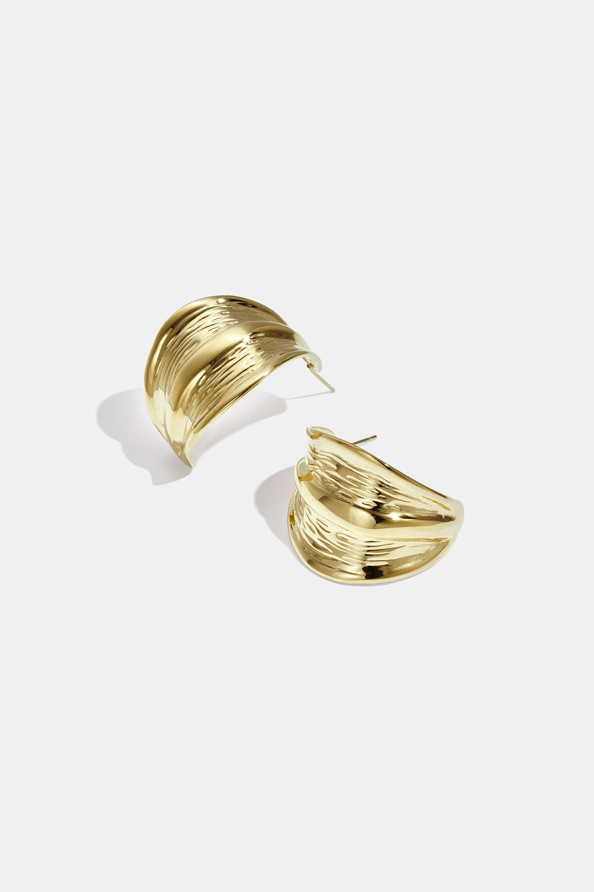 Roestvrijstalen oorringen met bladmotief, casual, alledaags en eenvoudig, dames sieraden 2