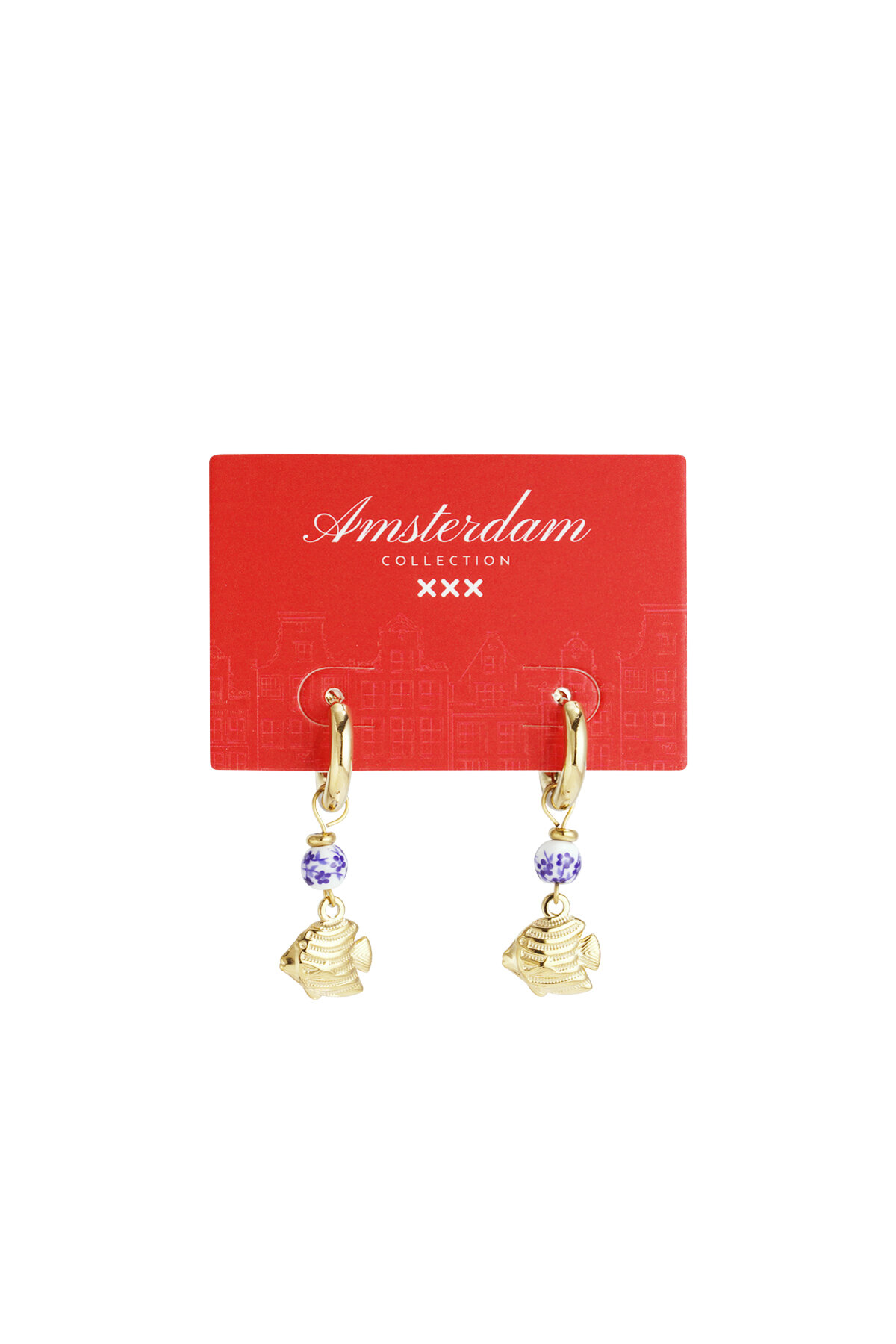 Stainless Steel Dangle Earrings fish Casual Daily Simple Series Women's jewelry h5 Picture6