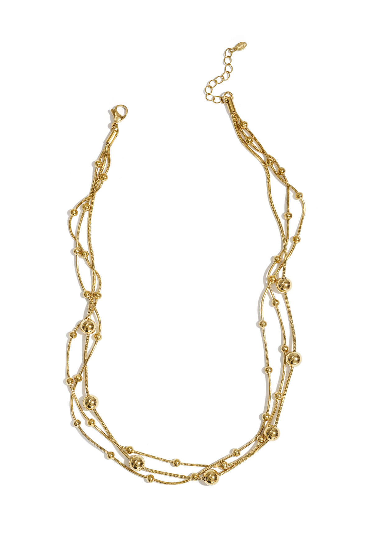 Collier à plusieurs rangs à pois 2