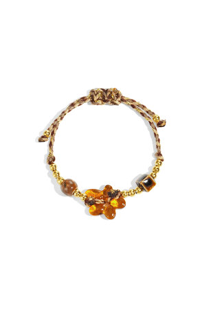 Polyester Beaded Bracelets Flower Casual Daily Simple Series Women's jewelry h5 Picture3