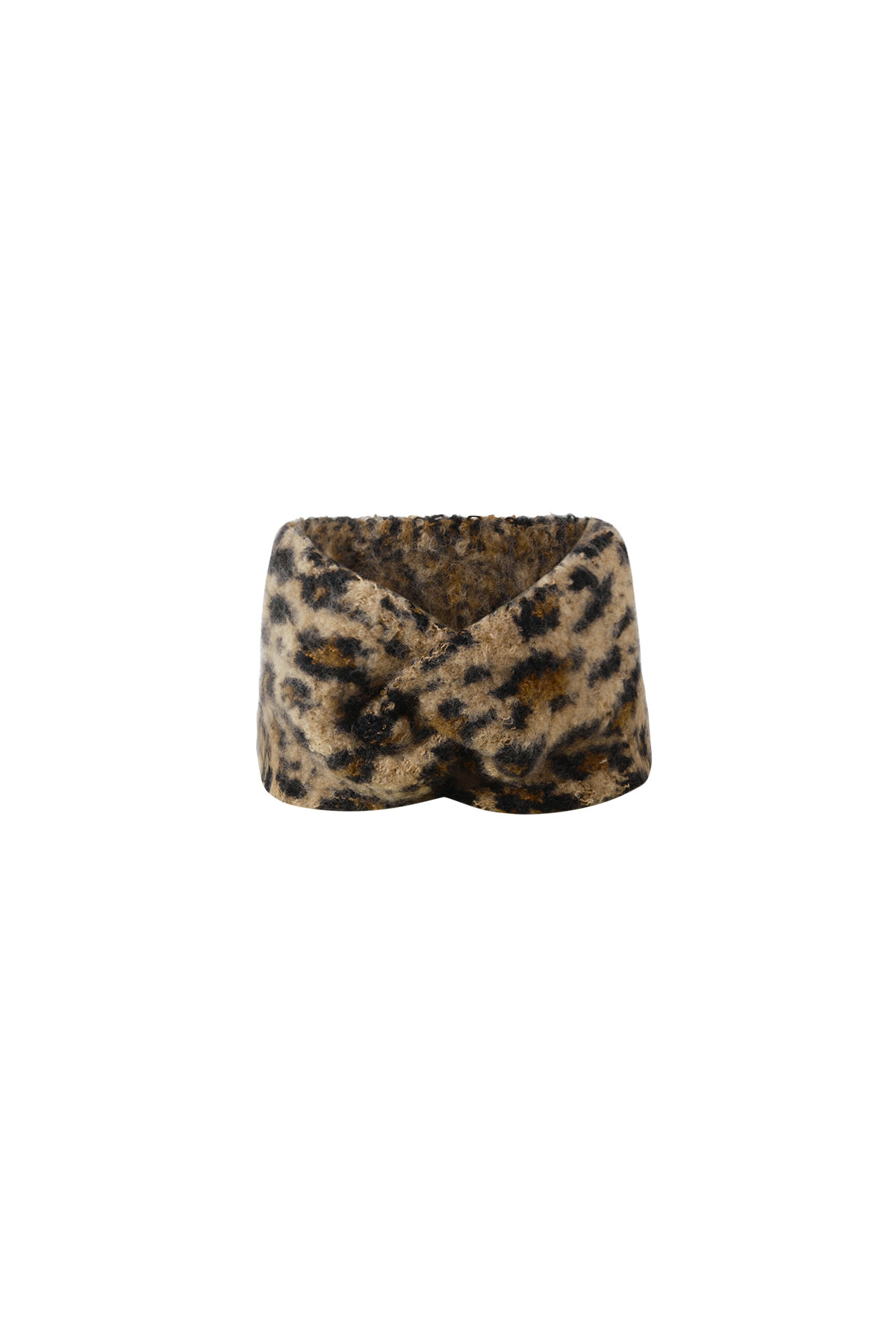 Fasce per capelli con stampa leopardata, casual, in poliestere, accessori quotidiani 2