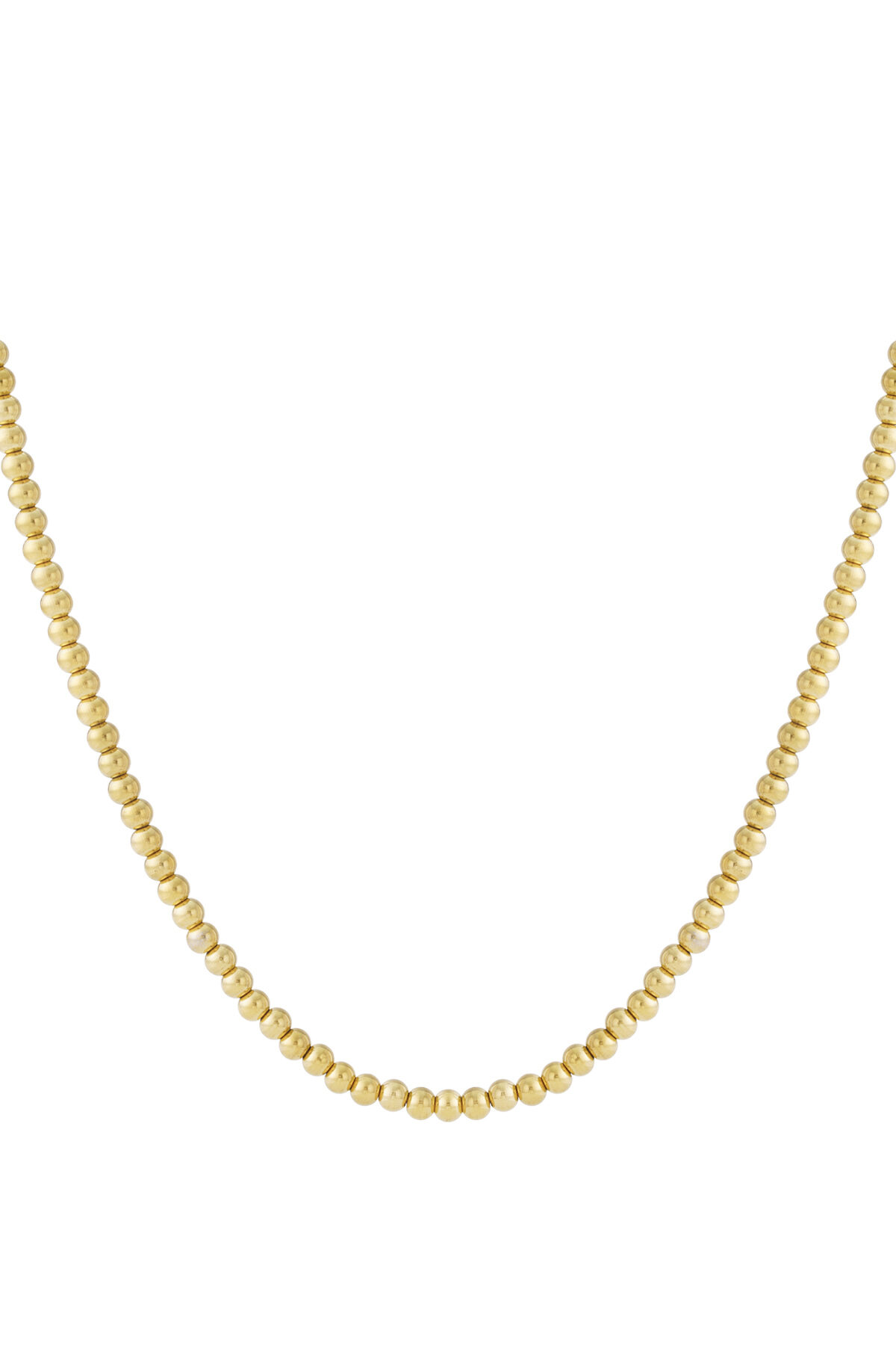 Solid bead necklace-6mm 2