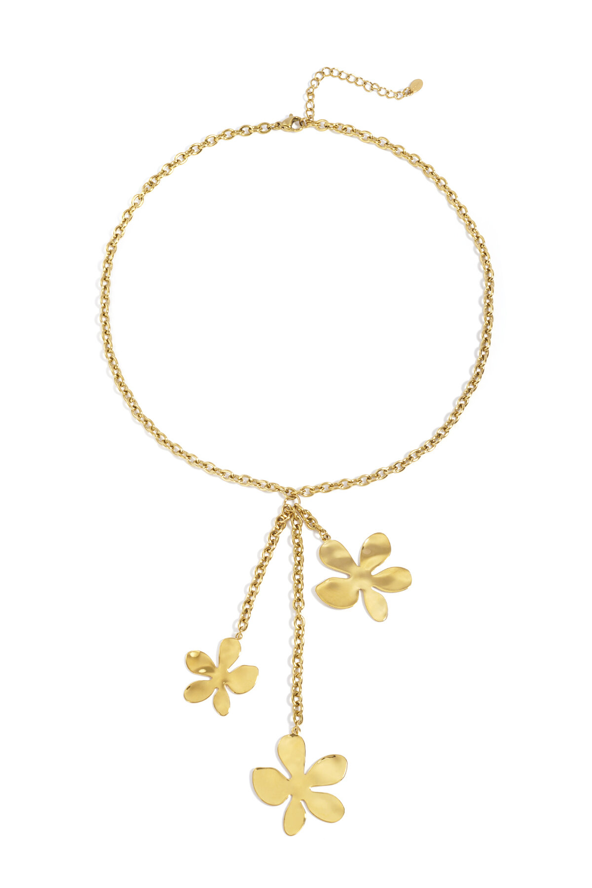 Stainless Steel Pendant necklaces Flower Casual Daily Simple Series Women's jewelry h5 