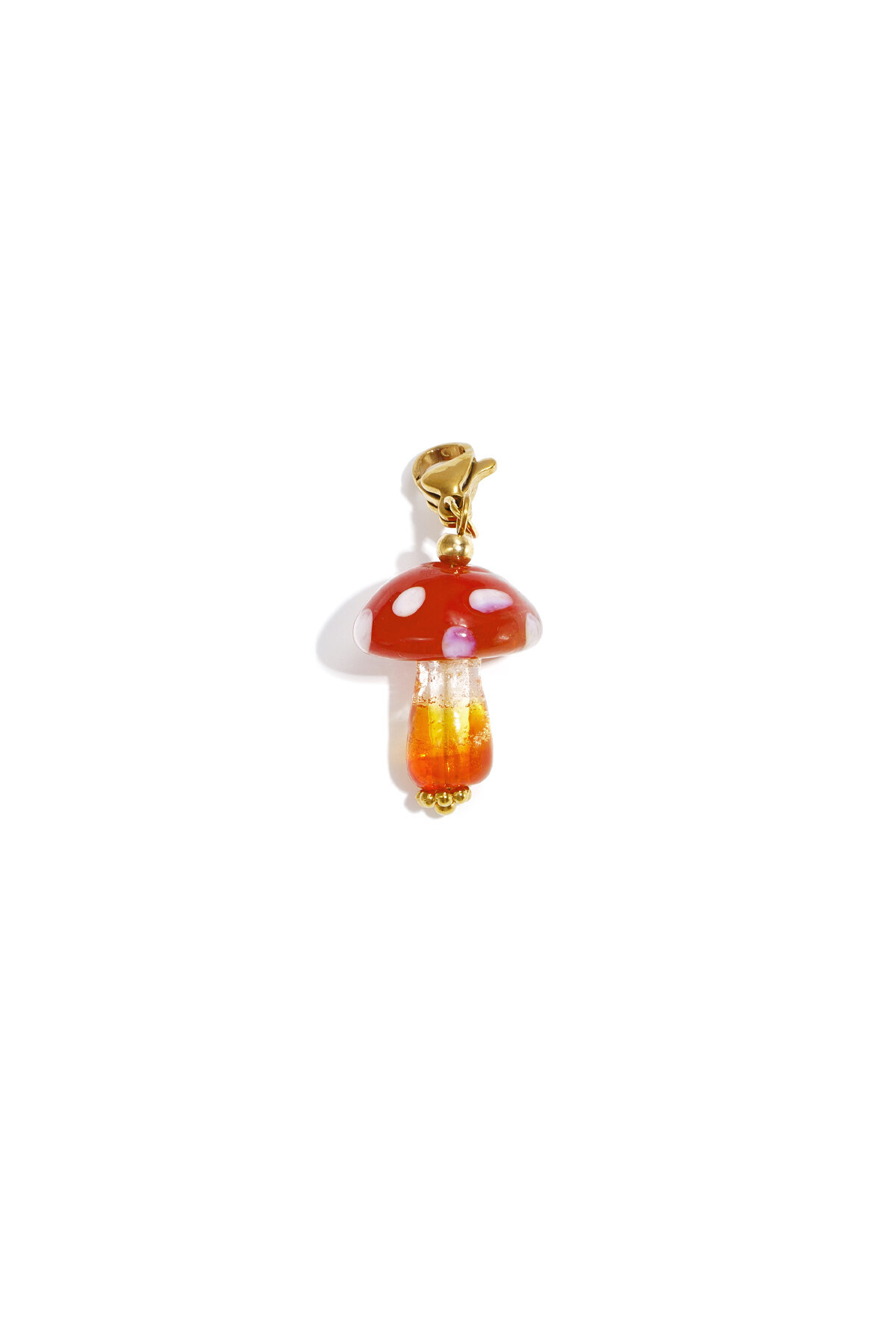 Red mushroom jewelry charm DIY 
