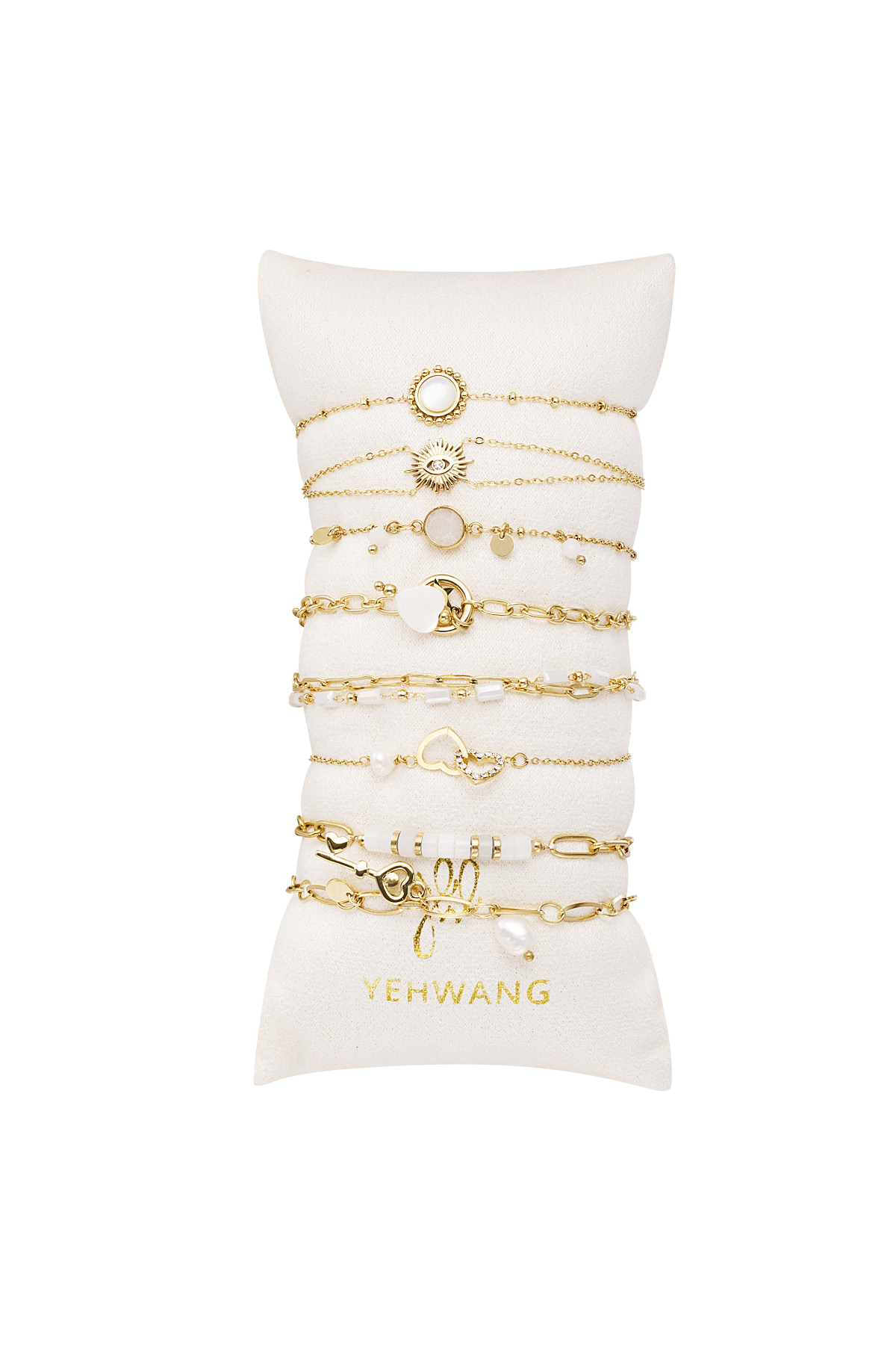 Groothandel Goudkleurig RVS Armband voor Vrouwen - Set van 1