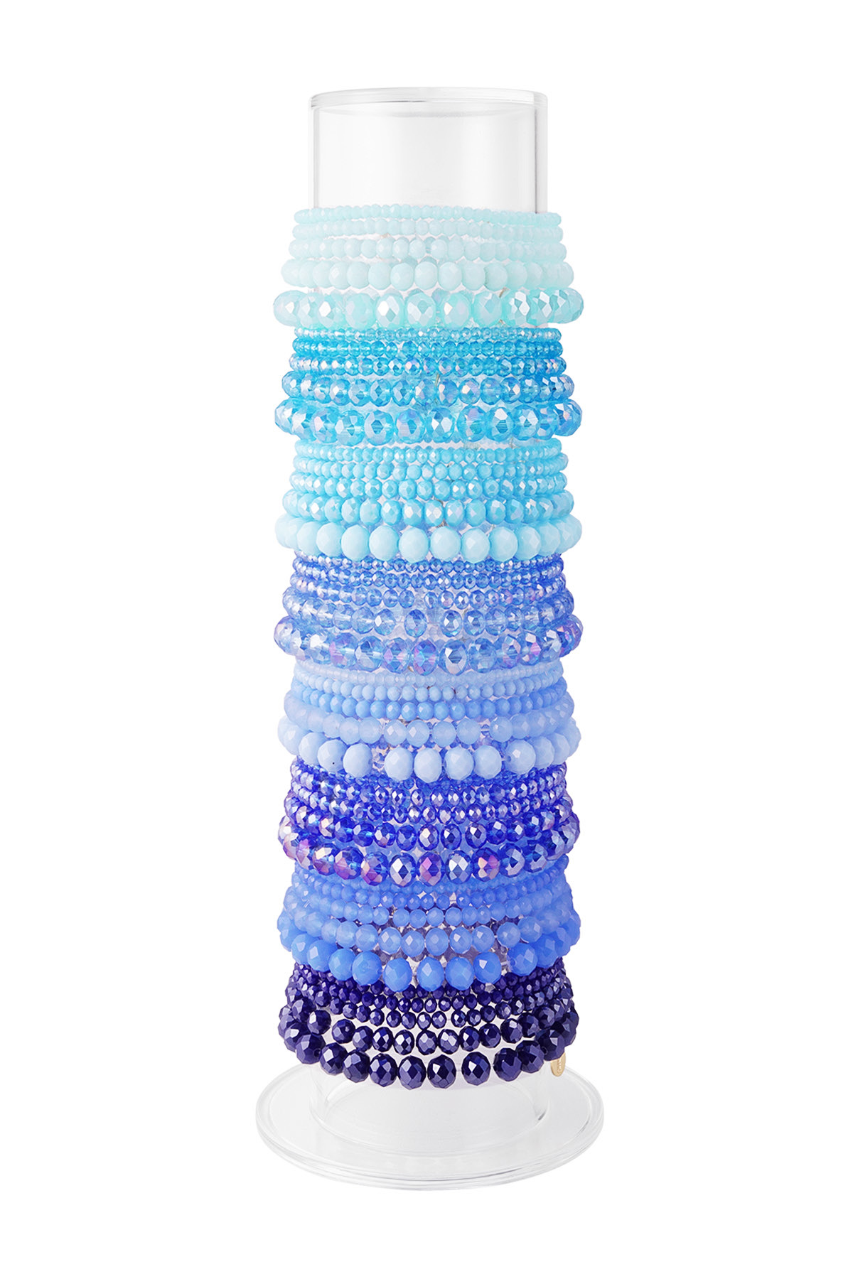 Groothandel Armband Kristallen Kralen Multi Beige - Set van 1, foto 6 van 6