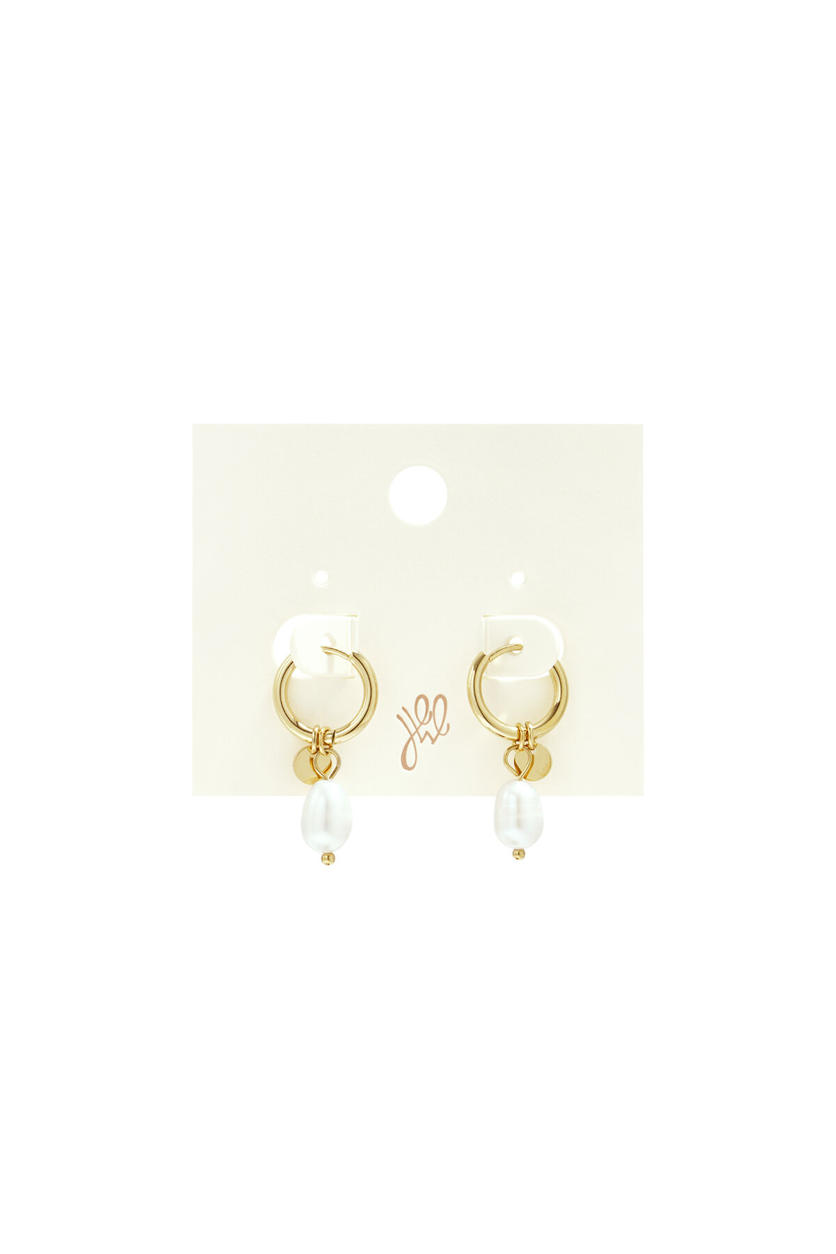 Boucles d'oreilles Pearl Drops Argenté Acier inoxydable Image4