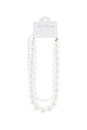 Big pearls layered necklace h5 Picture3