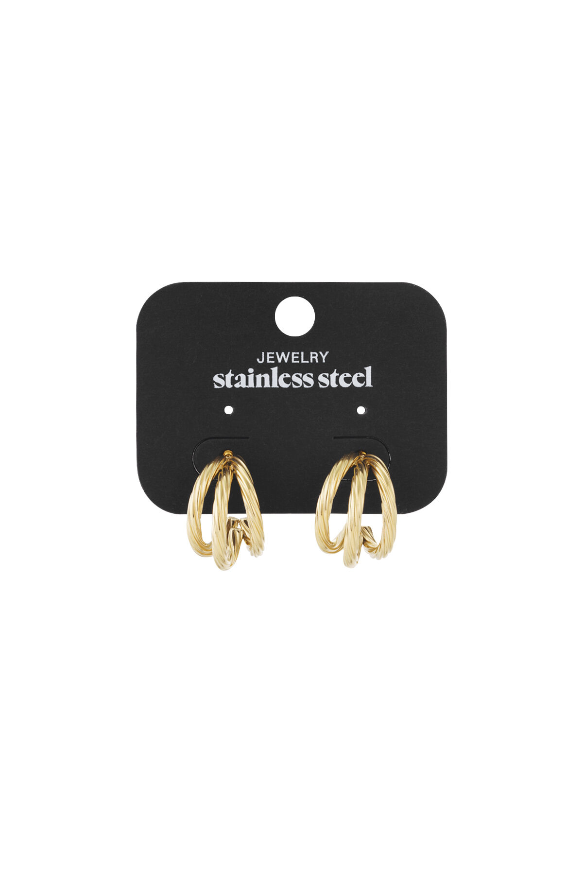 Stainless Steel Hoop Earrings Geometric Daily Daily Picture5