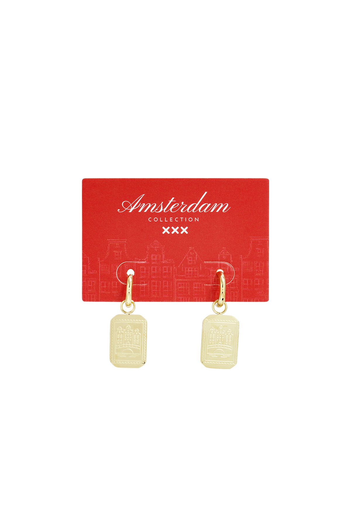 Amsterdam Canal House Stainless Steel Earrings h5 Picture6