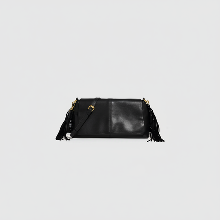 1 Piece Simple Series Elegant Tassel PU Women's Shoulder Bags