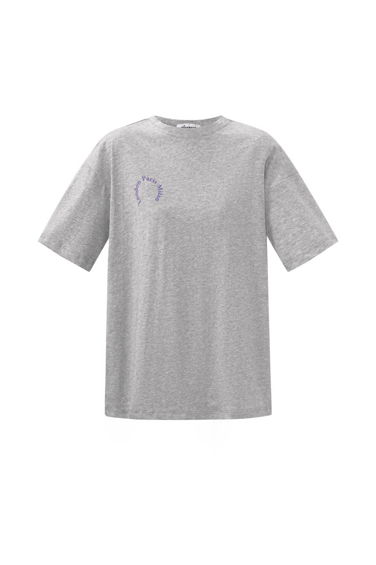 Cotton Women's T-shirt Casual Letters 2