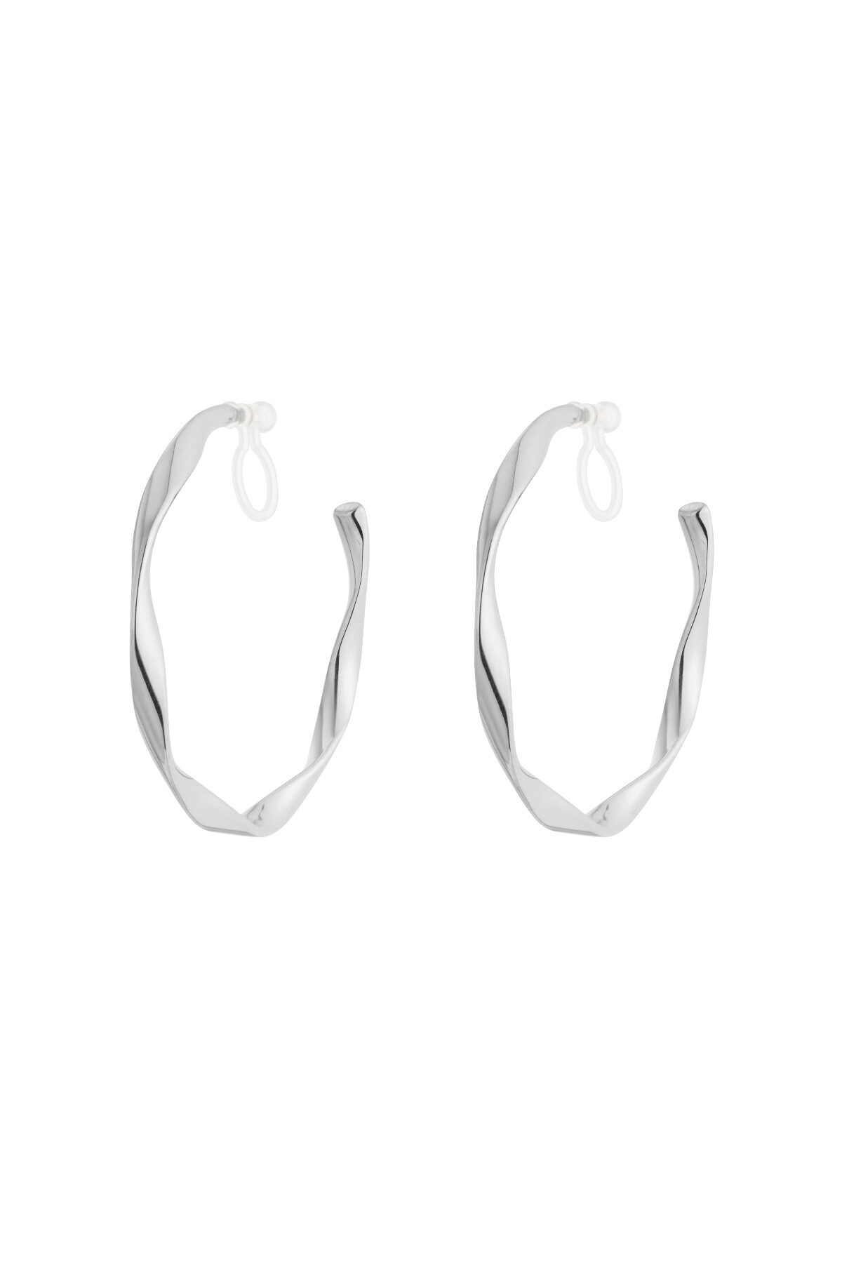 Twist Hoops Klipsli Küpeler h5 Resim3