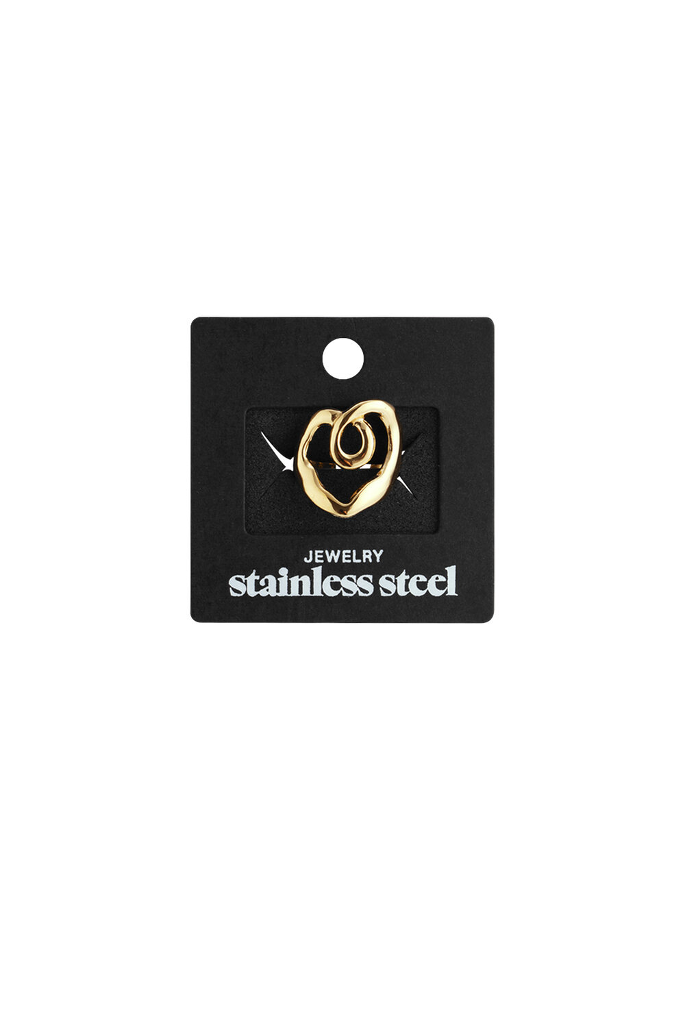 Stainless Steel Statement Rings irregular shape Casual Daily Simple Series Women's jewelry h5Picture5
