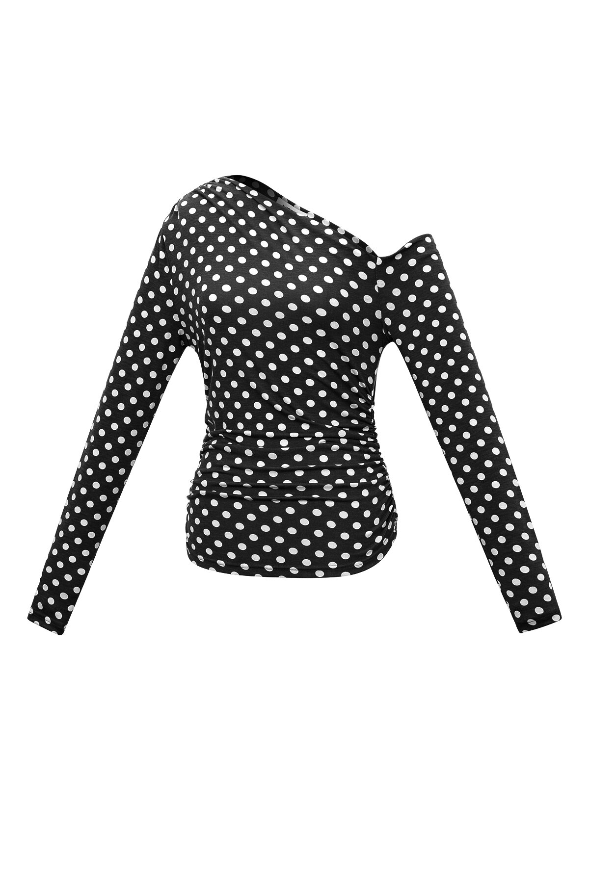 Off Shoulder Polkadot Longsleeve h5Picture2