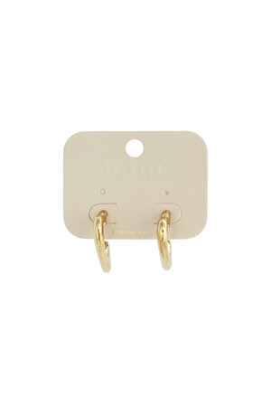 Boucles d'oreilles créoles en forme de cœur, style décontracté et simple, pour femme h5 Image4