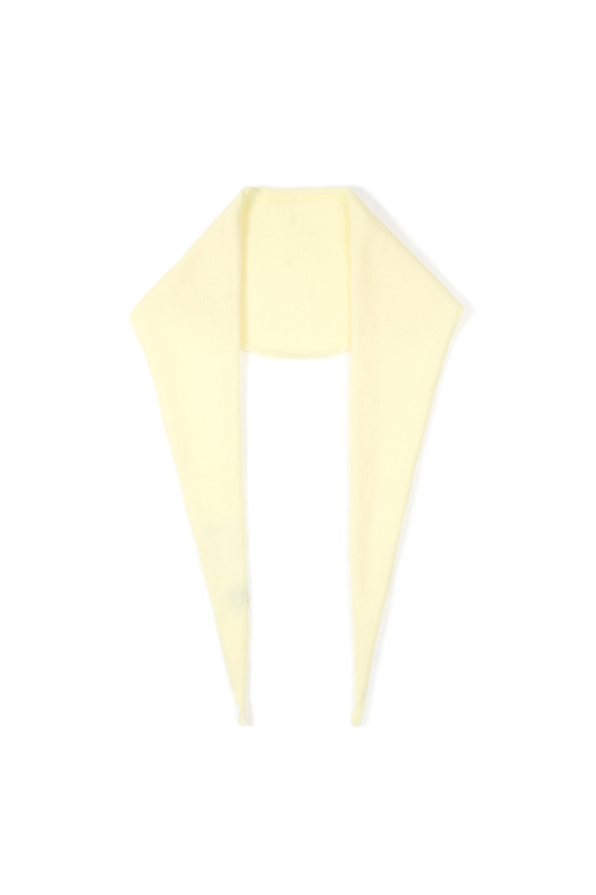 Écharpe triangulaire minimaliste unie h5