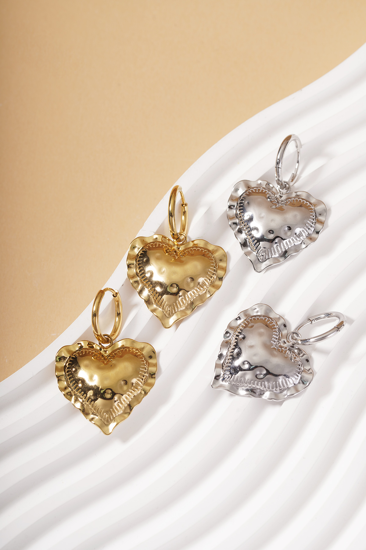 Embrace heart drop Earrings h5 Picture5