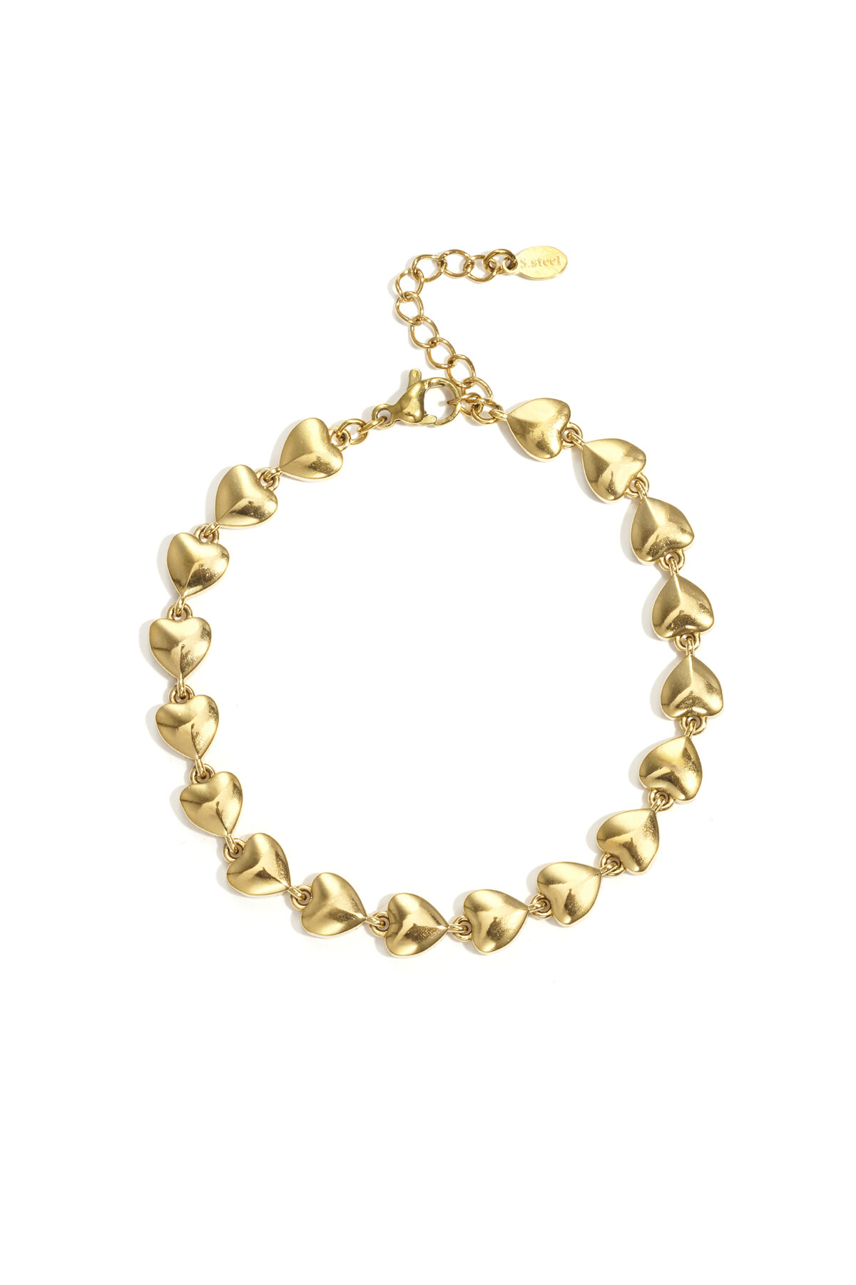 Stainless Steel Chain Bracelets Heart Simple Daily Simple Series Women's jewelry 2