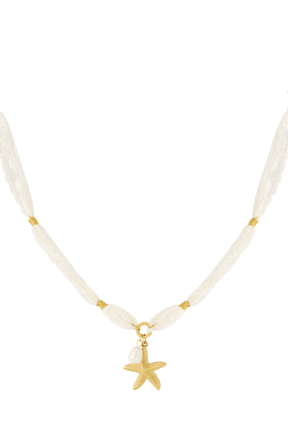 Collana con stella marina e perle 2