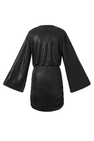 Tessuto Di Fibra Di Poliestere Abito Mini Donna Elegante Con Chiusura h5 Immagine3