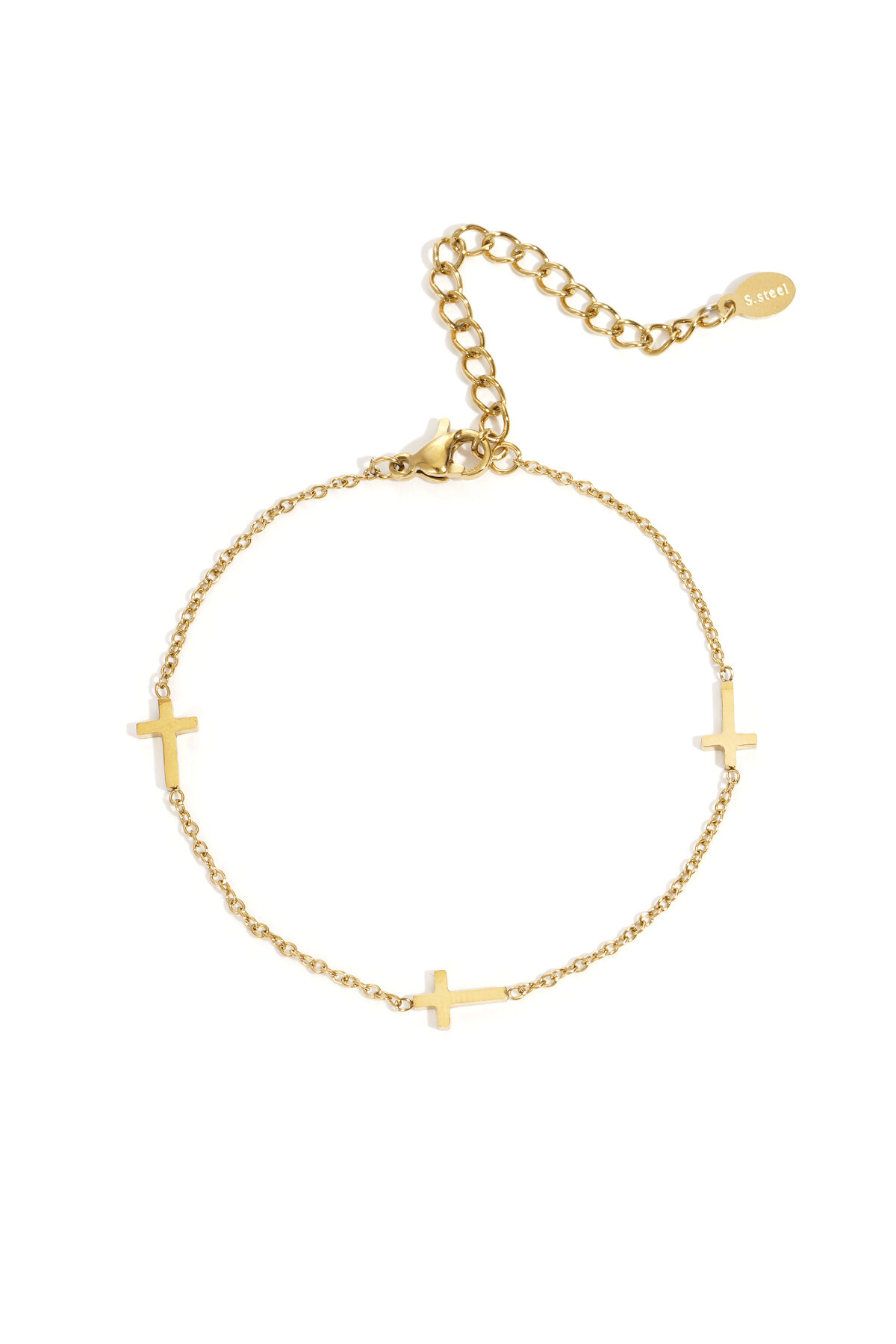 Stainless Steel Chain Bracelets Cross Casual Daily Simple Series Women's jewelry 2