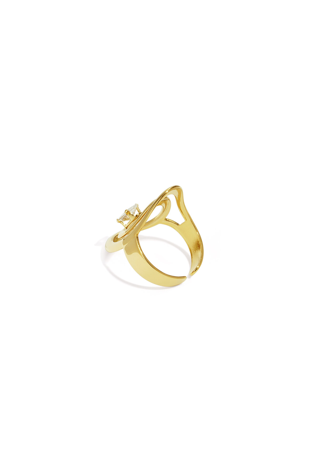 Stainless Steel Gemstone Rings lines Daily Daily Simple Series Women's jewelry h5 Picture5