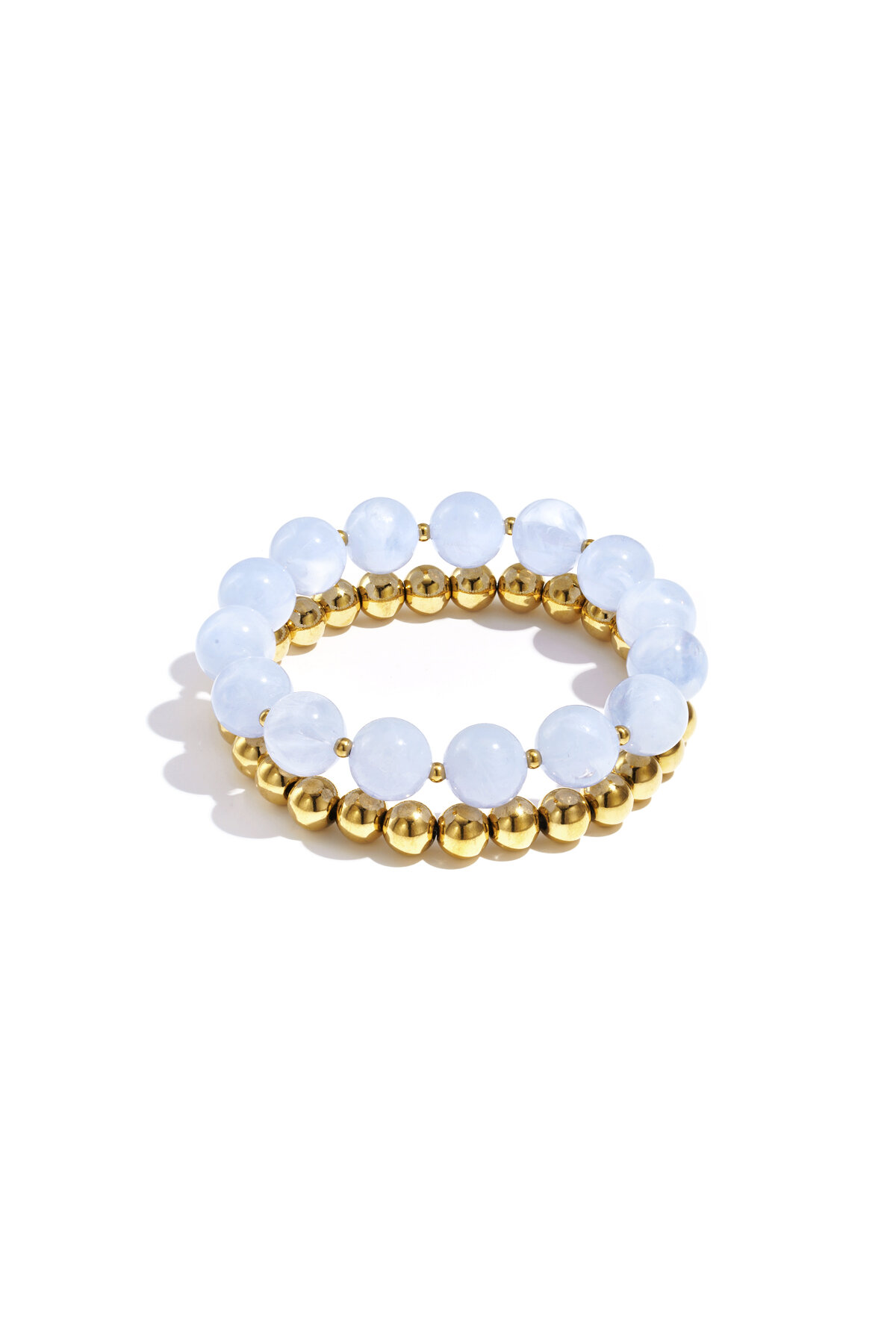 Bracelet set with round beads 2