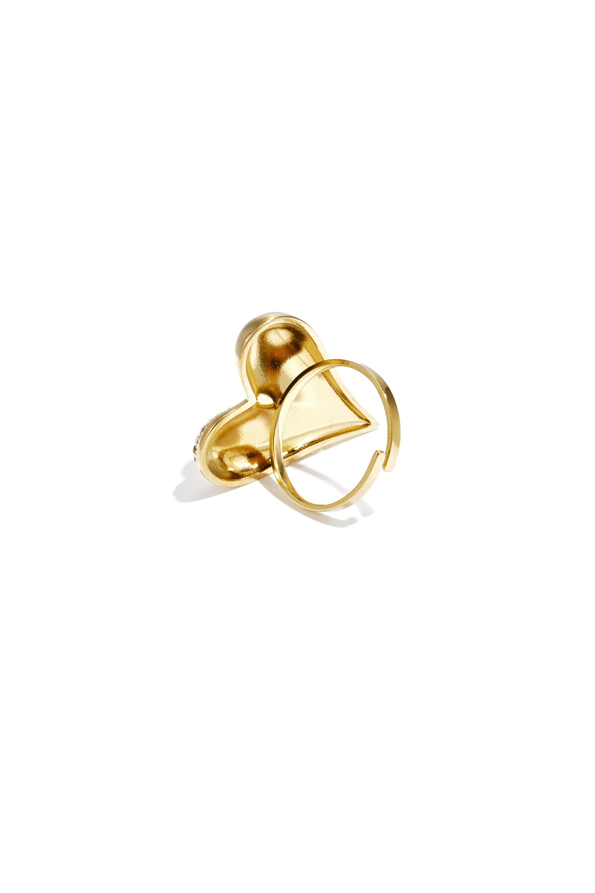 Stainless Steel Statement Rings Heart Casual Daily Romantic Series Women's jewelry h5 Picture2