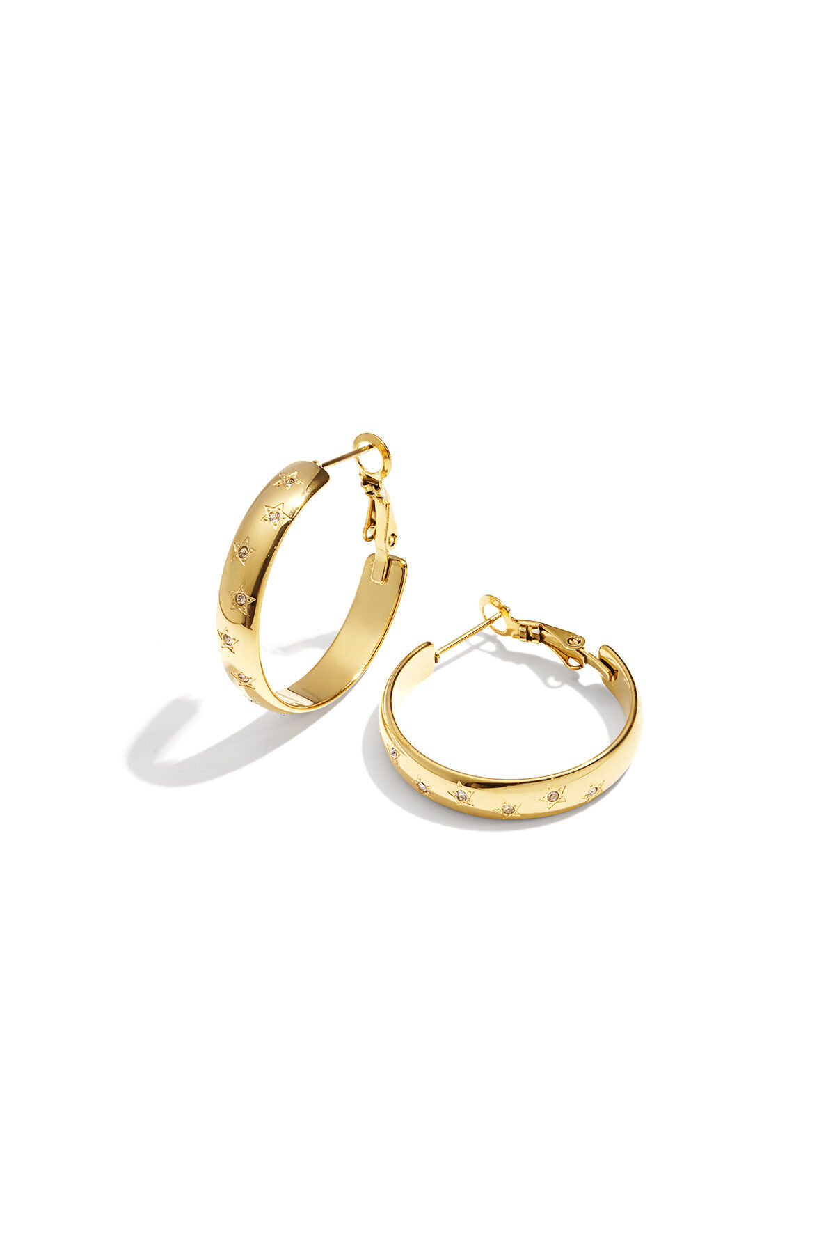 Trendy Star Hoops earrings 2